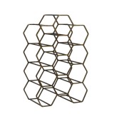 WINE RACK 12 HEXAGON GOLD